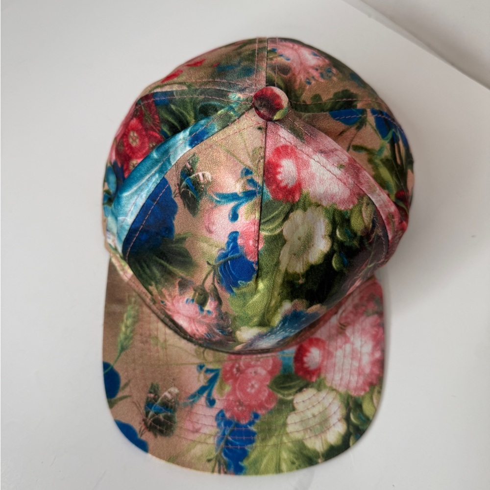 Betsey Johnson Floral Baseball Cap - Picture 2 of 10